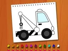 Coloring E-book Excavator Vans